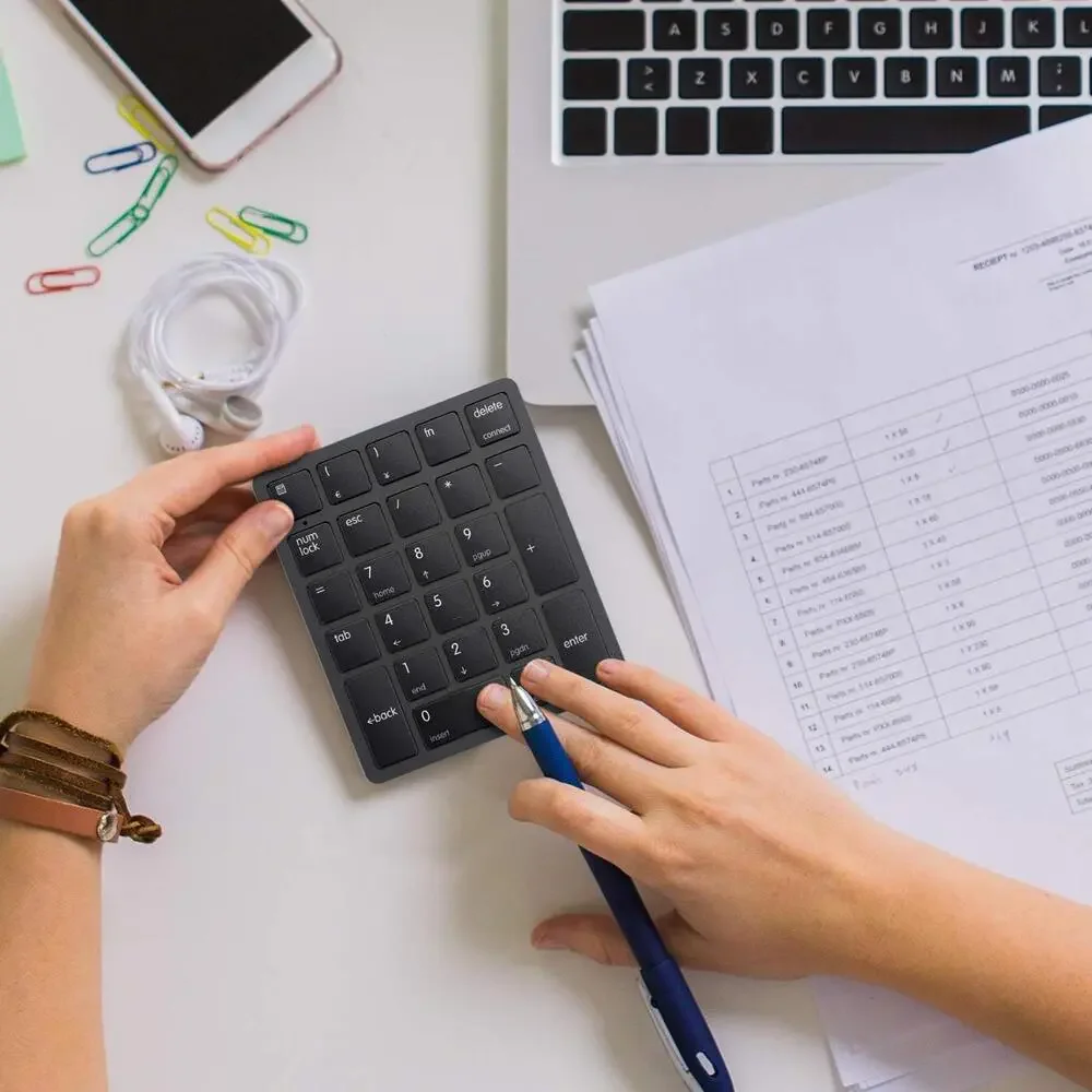 Havit Wireless Bluetooth Numeric Keypad 26 Keys Rechargeable for PC Laptop